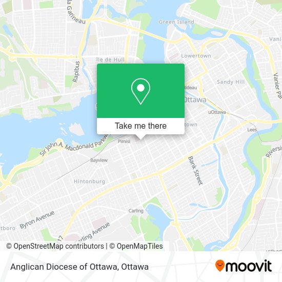 Anglican Diocese of Ottawa map