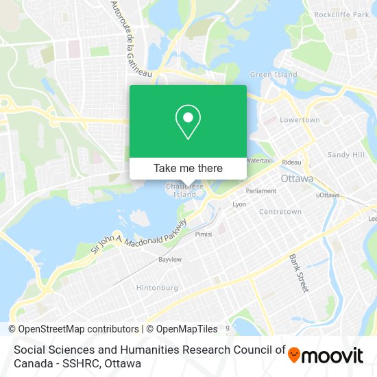 Social Sciences and Humanities Research Council of Canada - SSHRC map