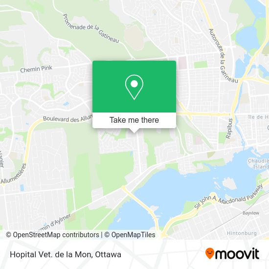 Hopital Vet. de la Mon map