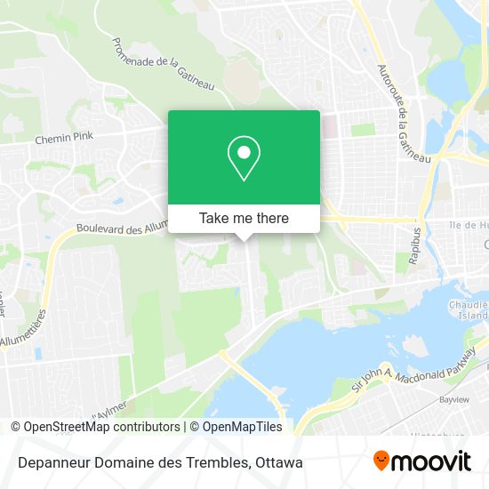 Depanneur Domaine des Trembles map