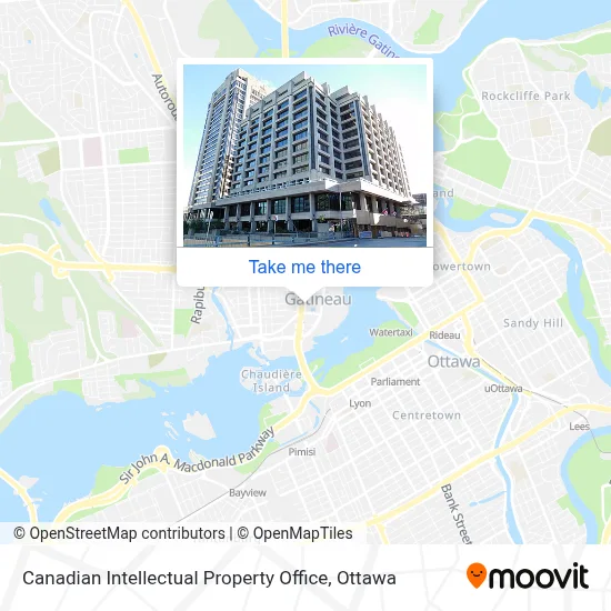 Canadian Intellectual Property Office map