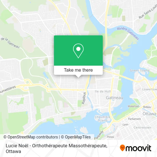 Lucie Noël - Orthothérapeute Massothérapeute map