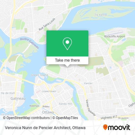 Veronica Nunn de Pencier Architect map