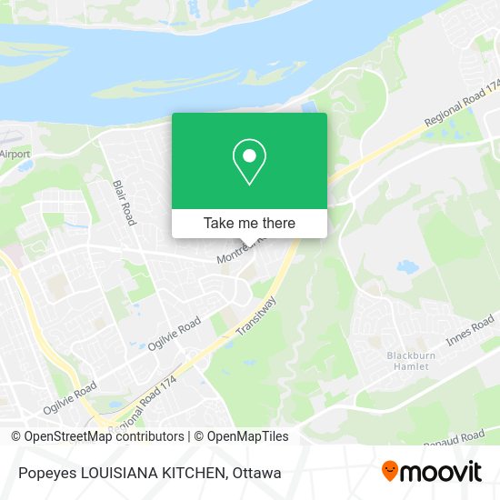 Popeyes LOUISIANA KITCHEN map