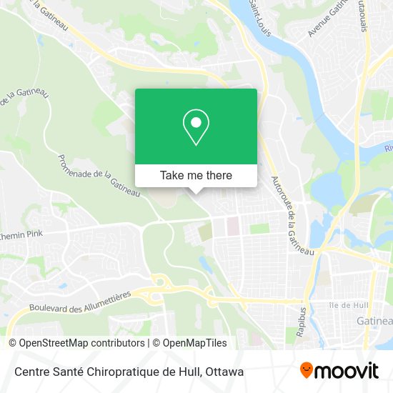 Centre Santé Chiropratique de Hull map