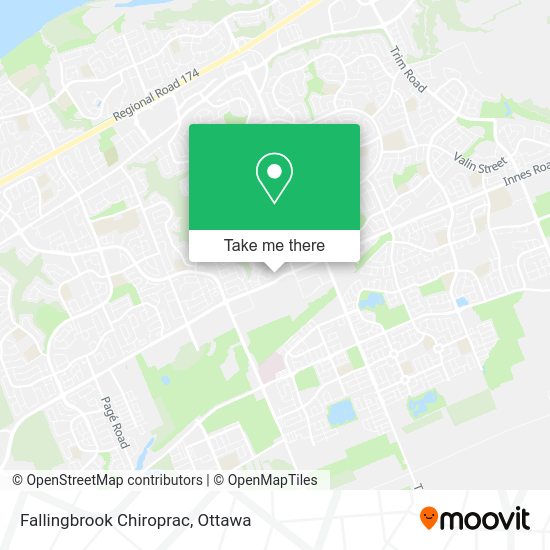 Fallingbrook Chiroprac map