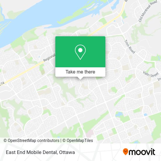 East End Mobile Dental map
