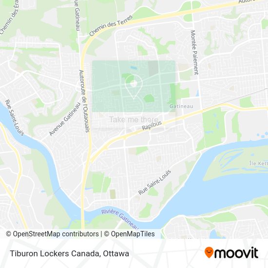 Tiburon Lockers Canada map