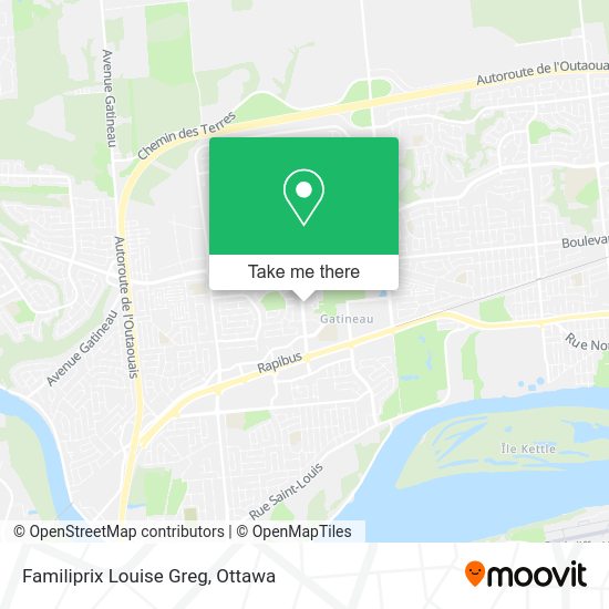 Familiprix Louise Greg map
