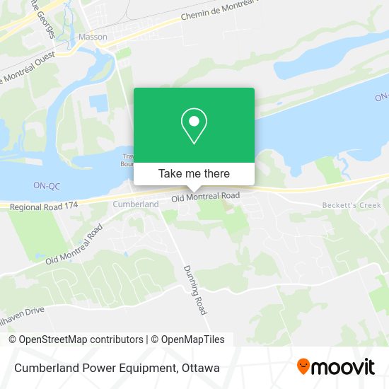Cumberland Power Equipment map