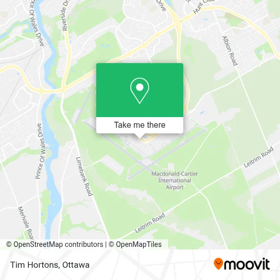 Tim Hortons map
