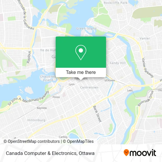 Canada Computer & Electronics map
