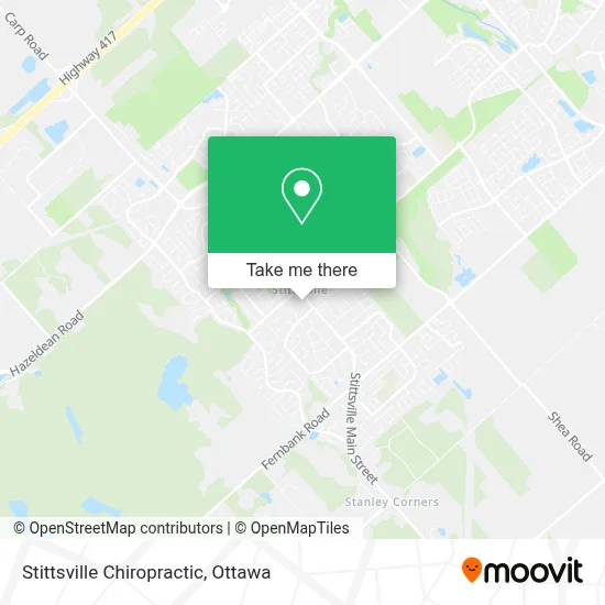 Stittsville Chiropractic map