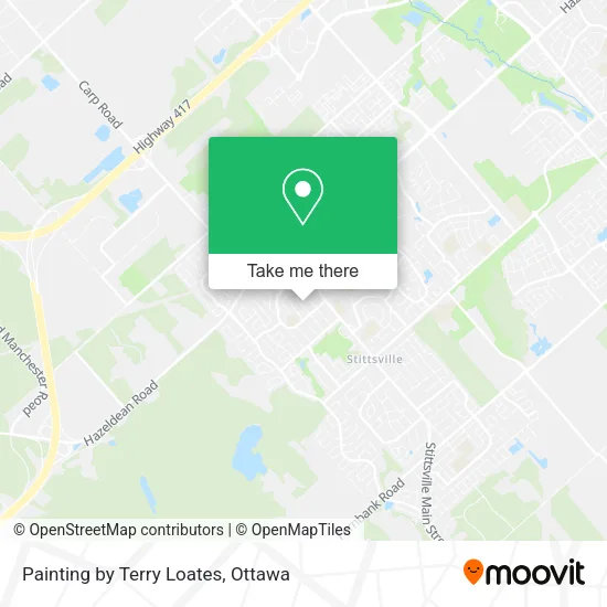 Painting by Terry Loates map