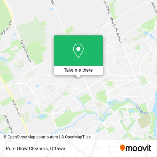 Pure Glow Cleaners map