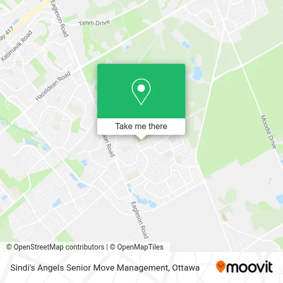 Sindi's Angels Senior Move Management map
