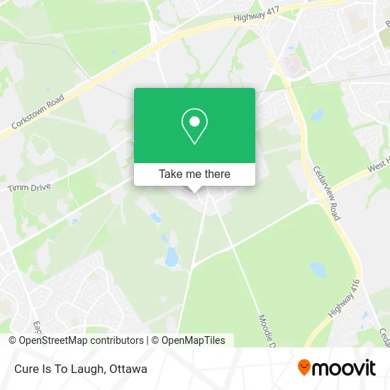 Cure Is To Laugh map