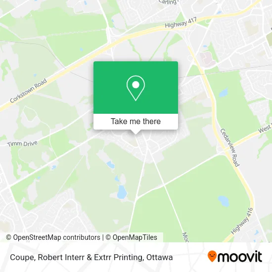 Coupe, Robert Interr & Extrr Printing map
