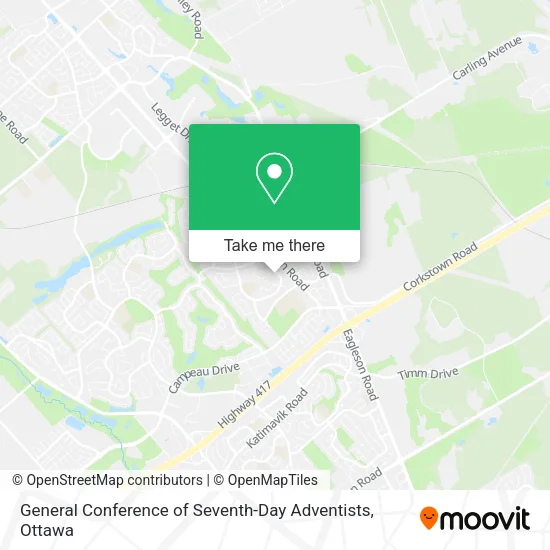 General Conference of Seventh-Day Adventists map