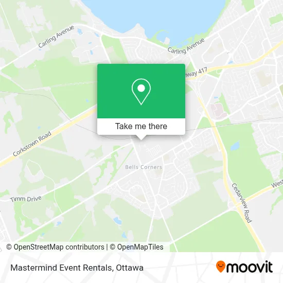 Mastermind Event Rentals map