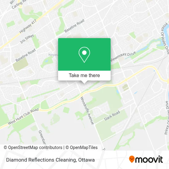 Diamond Reflections Cleaning map