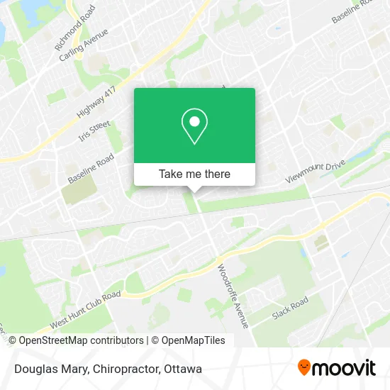Douglas Mary, Chiropractor map