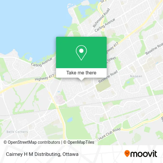 Cairney H M Distributing map