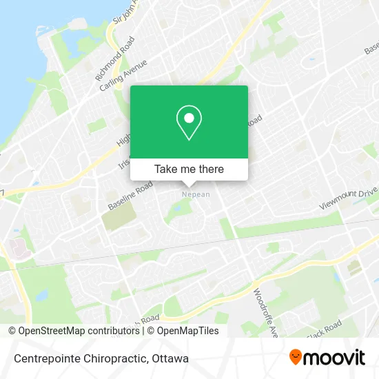 Centrepointe Chiropractic map