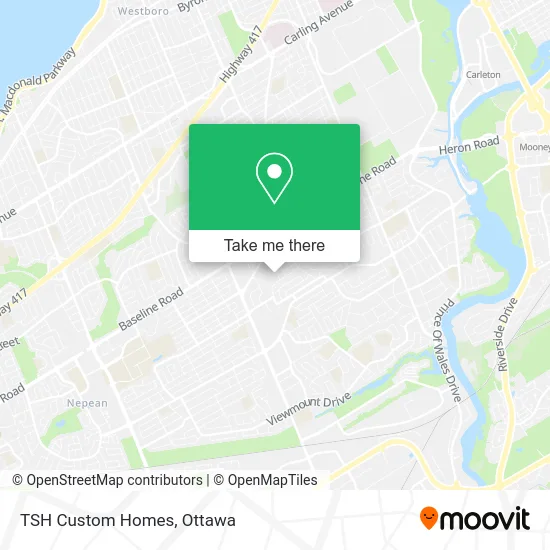 TSH Custom Homes map