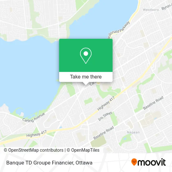Banque TD Groupe Financier map