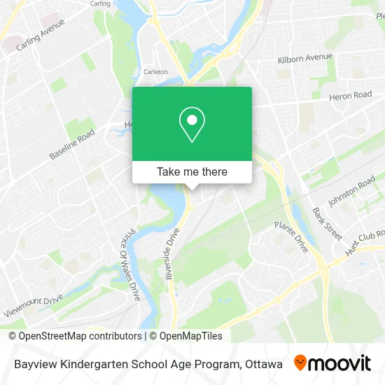 Bayview Kindergarten School Age Program map