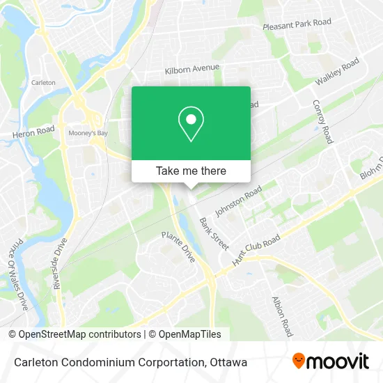 Carleton Condominium Corportation map