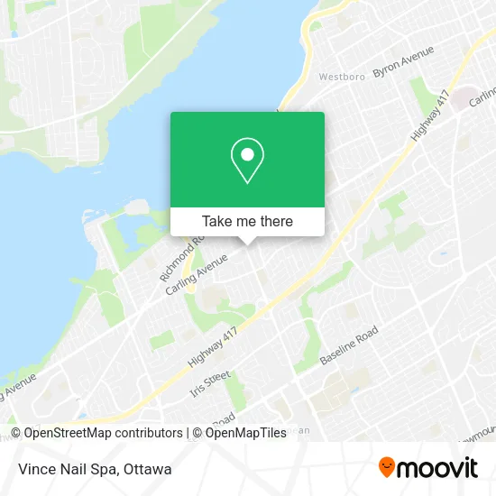 Vince Nail Spa map