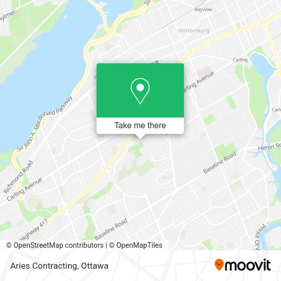 Aries Contracting map