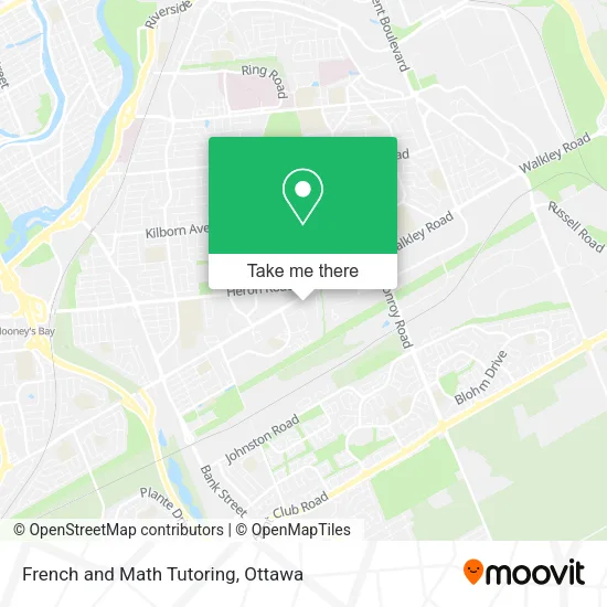 French and Math Tutoring map