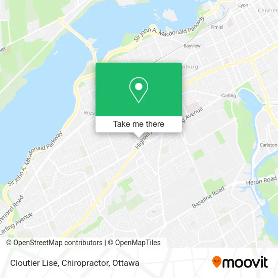 Cloutier Lise, Chiropractor map