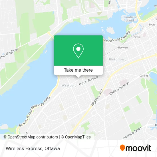 Wireless Express map