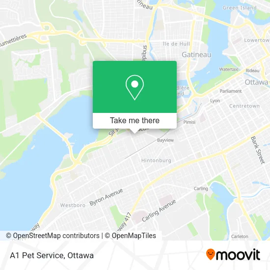 A1 Pet Service map