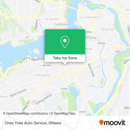 Chez Yves Auto Service map