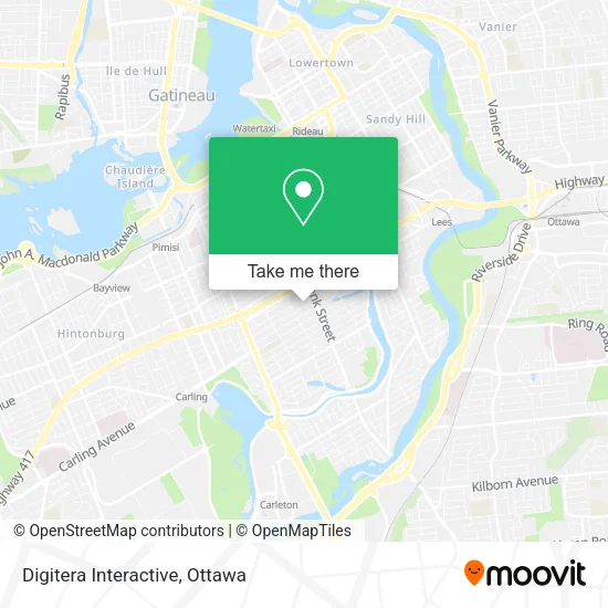 Digitera Interactive map