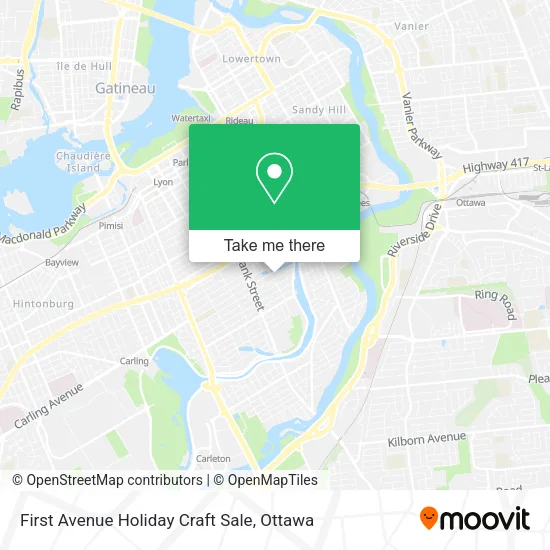 First Avenue Holiday Craft Sale map