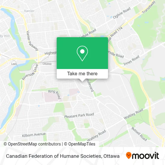 Canadian Federation of Humane Societies map