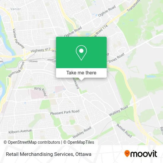 Retail Merchandising Services map