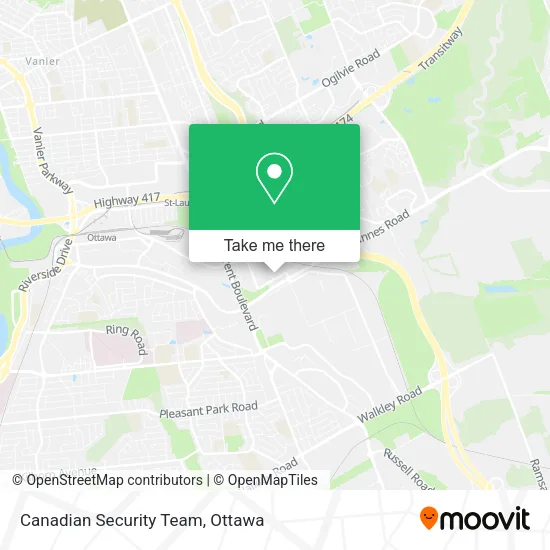 Canadian Security Team map