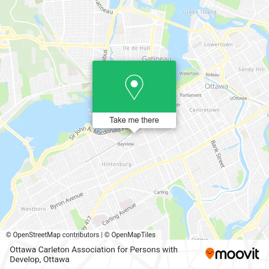 Ottawa Carleton Association for Persons with Develop map