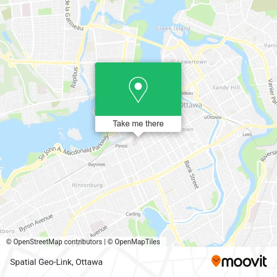 Spatial Geo-Link map