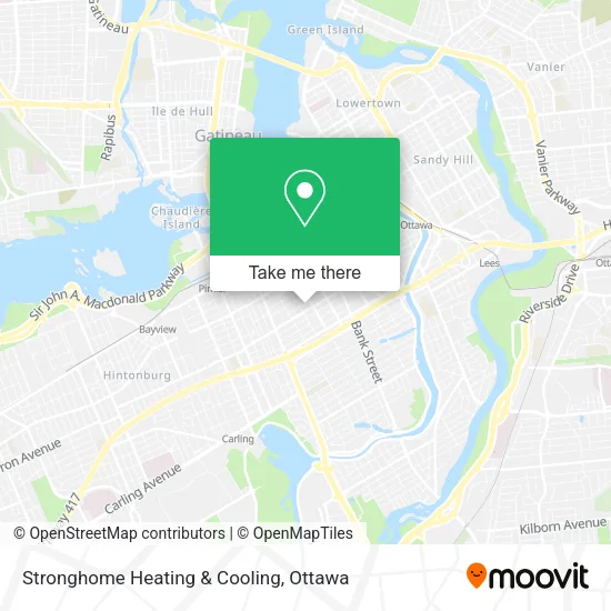Stronghome Heating & Cooling map