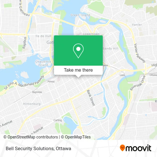 Bell Security Solutions map