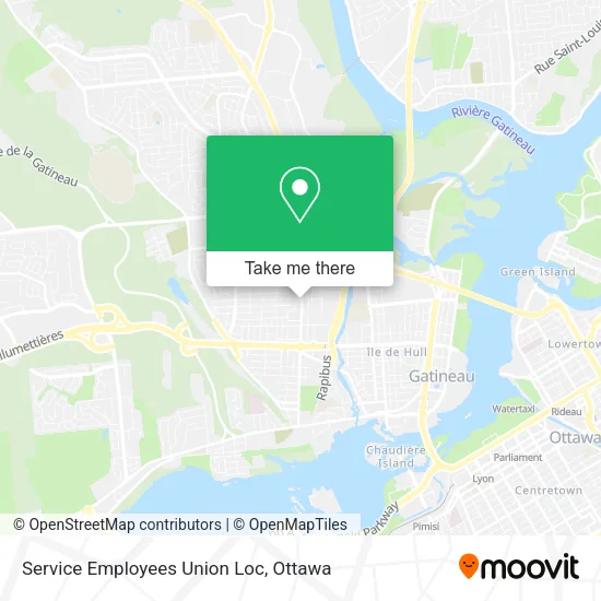 Service Employees Union Loc map