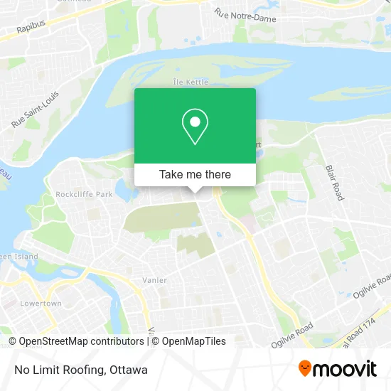 No Limit Roofing map